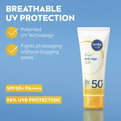 Nivea Protective face cream SPF 50+ Anti-Age Q10 UV Face Cream 40 ml thumbnail 3