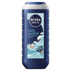 Nivea Shower gel for skin and hair Cool Marine (3 in 1 Shower Gel) 250 ml thumbnail 1