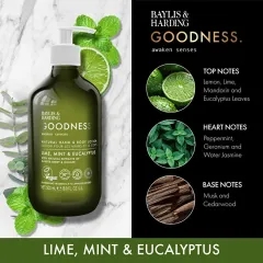 Baylis & Harding Goodness Awaken Body Lotion Lime, Mint & Eucalyptus 500 ml thumbnail 2