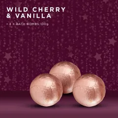 Baylis & Harding Gift set of sparkling bath balls Wild Cherry & Vanilla 3 pcs thumbnail 2