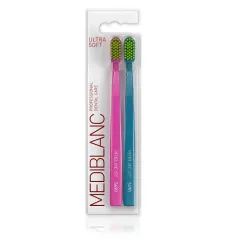 MEDIBLANC Ultra Soft Toothbrush Pink/Blue 2 pcs thumbnail 1