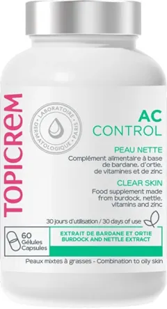 Topicrem Dietary supplement for problematic acne-prone skin AC Control (Clear Skin) 60 pcs thumbnail 1