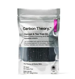 Carbon Theory Exfoliating Body Soap Charcoal & Tea Tree Oil Breakout Control (Exfoliating Body Bar) 100 g thumbnail 1