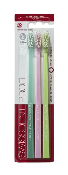 Swissdent Whitening Soft Verbier Toothbrush 2 + 1 FREE thumbnail 1