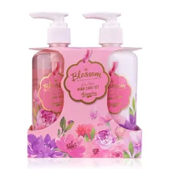 Accentra BLOSSOM hand care SET in a gift box with a pump, hand soap 290ml, hand lotion 290ml, scent: rose, PU 6/12 thumbnail 1