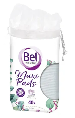 Bel Oval makeup remover pads Maxi Face & Body Cosmetic 40 pcs thumbnail 1