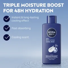 Nivea Cool Kick Body Lotion for Men 400 ml thumbnail 2