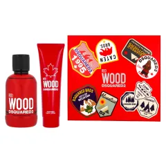 Dsquared2 Set Dsquared 2: Red Wood, Eau De Toilette, For Women, 100 ml + Red Wood, Body Lotion, 150 ml thumbnail 1