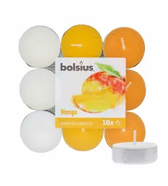 Bolsius tea candle 18 pcs Scented Tealights Mango 4h thumbnail 1