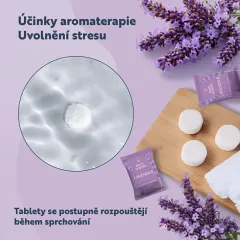 Body Restore Set of aromatic tablets for the shower Lavender Shower Steamers 3 pcs thumbnail 8