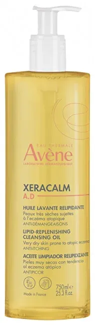 Avene Lipid-Replenishing Cleansing Oil XeraCalm AD (Lipid-Replenishing Cleansing Oil) for dry skin - 400 ml - náhradní náplň thumbnail 1