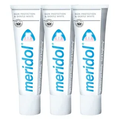 Meridol Toothpaste with whitening effect (Gentle White ) tripack 3 x 75 ml thumbnail 2