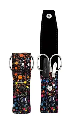 DuKaS Travel manicure set 3-piece black colorful PL 872 thumbnail 1