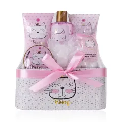 Accentra Princess Kitty glitter basket gift set thumbnail 1