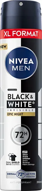 Nivea Antiperspirant spray B&W Epic Night Anti-Perspirant 200 ml thumbnail 1