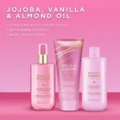 Baylis & Harding Jojoba, Vanilla & Almond oil body care gift set 3 pcs thumbnail 2