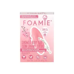 Foamie Moisturizing shower care Cherry Kiss With Cherry Blossom and Rice Milk (Shower Body Bar) 80 g thumbnail 1