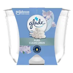 Glade Pure Clean Linen scented candle thumbnail 1