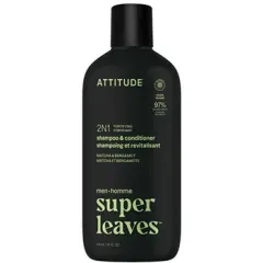 Attitude Men´s Strengthening Shampoo and Conditioner 2in1 Super Leaves Matcha & Bergamot (Shampoo & Conditioner) 415 ml thumbnail 2