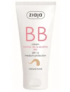 Ziaja BB cream for normal, dry, sensitive skin tone natural SPF15 50 ml thumbnail 1