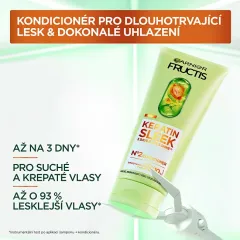 Garnier Conditioner for dry and frizzy hair Fructis Keratin Sleek (Conditioner) 200 ml thumbnail 4