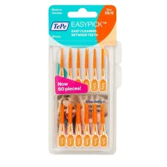 TePe Rubberized toothpicks Easypick XS/S orange - 60 ks thumbnail 1