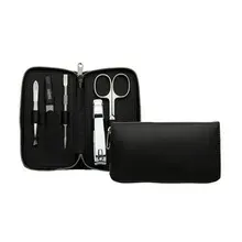 DuKaS Black manicure set for men with zipper 5-piece Premium Line thumbnail 2