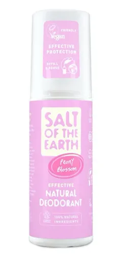 Salt Of The Earth Natural mineral deodorant spray Peony Blossom (Natural Deodorant) 100 ml thumbnail 1
