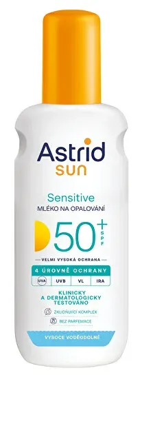 Astrid Milk in spray for tanning Sensitiv SPF 50+ Sun 150 ml thumbnail 1