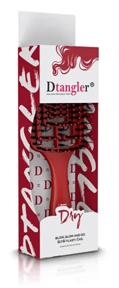 Dtangler Red Scarlett Hair Brush thumbnail 2