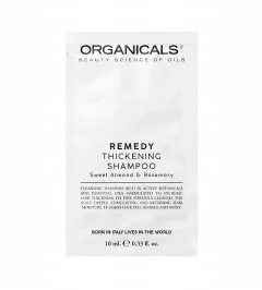 Organicals posilující šampon pro jemné vlasy 10 ml REMEDY Thickening Shampoo Sweet Almond & Rosemary thumbnail 1