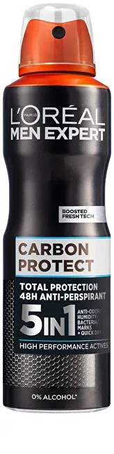 L'Oréal Paris  Antiperspirant spray Men Expert Carbon Protect (48h Antiperspirant) 250 ml thumbnail 1