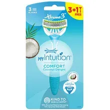 Wilkinson Sword Disposable razor for women My Intuition Comfort Coconut Delight 3 + 1 pc thumbnail 2