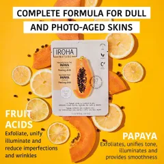 Iroha Papaya Peeling AHA Face Sheet Mask thumbnail 3