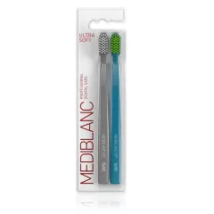 MEDIBLANC Ultra Soft Toothbrush Grey/Blue 2 pcs thumbnail 1