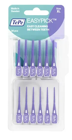 TePe Easypick XL rubber toothpicks purple - 36 ks thumbnail 1