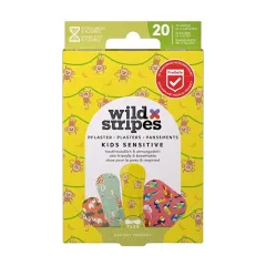 Wild Stripes Kids Sensitive Jungle Vibe Plasters 20 pcs thumbnail 1