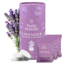 Body Restore Set of aromatic tablets for the shower Lavender Shower Steamers 6 pcs thumbnail 2