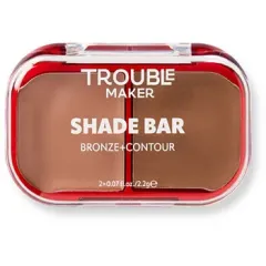 Trouble Maker Shade Bar Bronze and Contour Face Palette 2.2 g - Heart + Soul thumbnail 2