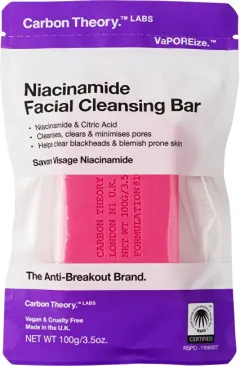 Carbon Theory Carbon theory Niacinamide Cleansing Facial Soap (Facial Cleansing Bar) thumbnail 1