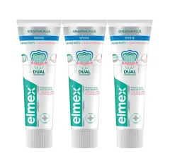 Elmex Toothpaste Sensitive Sensitivity + Gum Strength Whitening 3 x 75 ml thumbnail 2