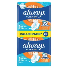 Always Ultra Day Normal Duo sanitary napkins 20 pcs thumbnail 1