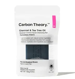 Carbon Theory Charcoal & Tea Tree Oil Breakout Control Cleansing Soap (Facial Cleansing Bar) 100 g thumbnail 1