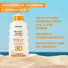 Garnier Sunscreen milk SPF 30 Ambre Solaire Hydra 24h Protect (High Protection Milk) 175 ml thumbnail 5