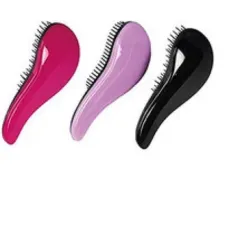 Dtangler Hair brush with Metalic Pink handle thumbnail 2