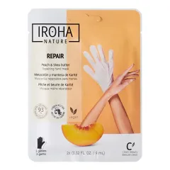 Iroha Regenerating mask for hands and nails Peach Hand Mask Gloves 2 x 9 ml thumbnail 1