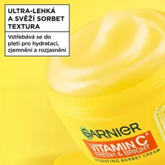 Garnier Vitamin C* Fresh & Bright Sorbet Cream 85 ml thumbnail 3