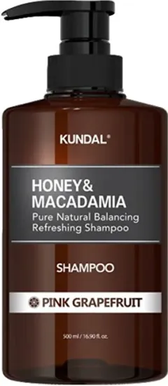 KUNDAL Natural Moisturizing Shampoo Honey & Macadamia Pink Grapefruit (Nature Shampoo) - 500 ml thumbnail 1