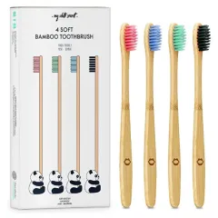 My White Secret Bamboo toothbrush ( Bamboo Toothbrush) 4 pc thumbnail 1
