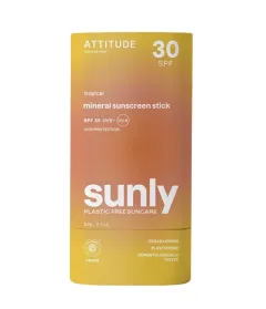 Attitude Mineral protection stick for the body Tropical SPF 30 Sunly (Mineral Sunscreen Stick) 60 g thumbnail 1